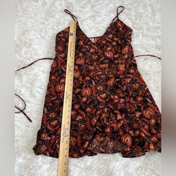 Free People | Night Rhythm Floral Print Wrap Mini Dress - Picture 8 of 8